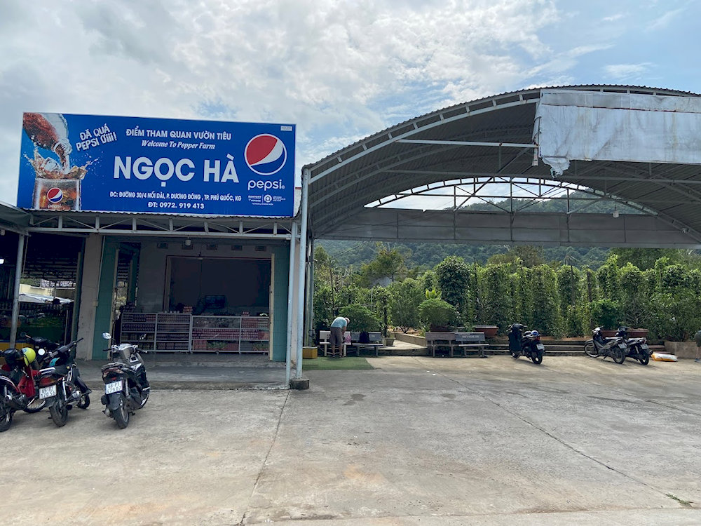 Welcome gate at Ngoc Ha Pepper Farm, a must-visit spot for curious travelers